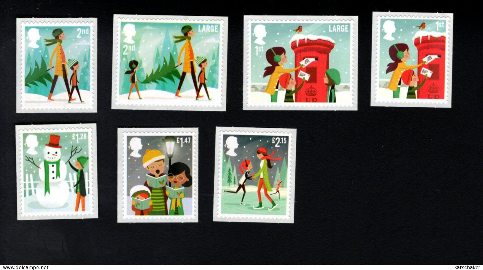 1824061131 2014 SCOTT 3337 3343 (XX) POSTFRIS MINT NEVER HINGED   -  CHRISTMAS - Unused Stamps