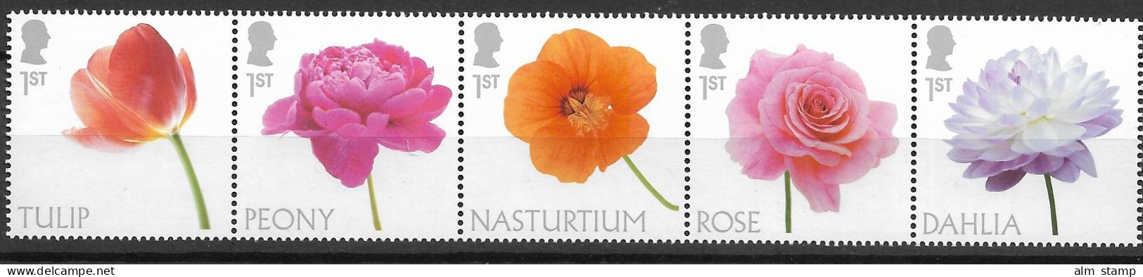 2023 Großbritannien Mi.  **MNH    FLOWERS - Nuevos