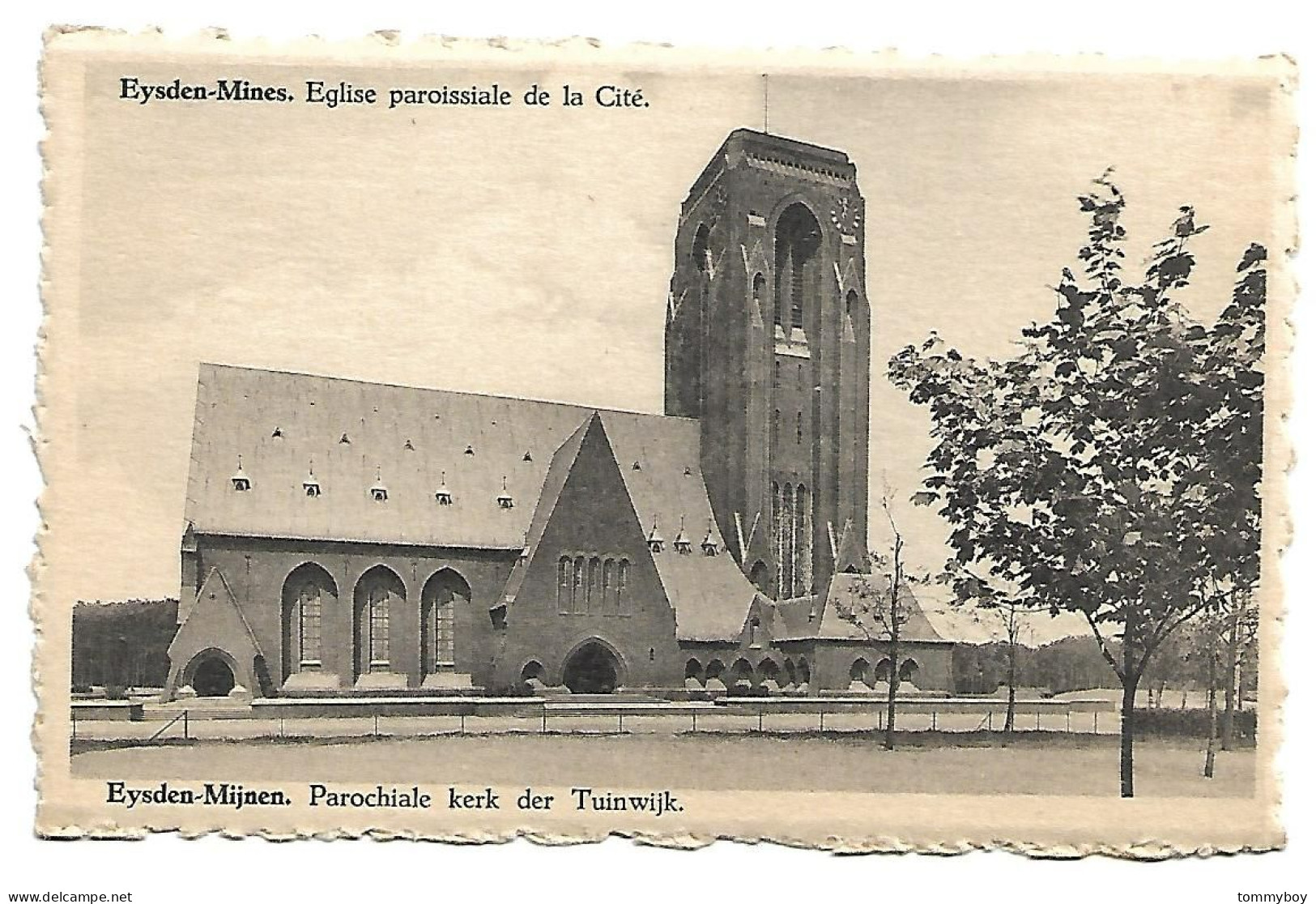 CPA, Eysden-Mines - Eglise Paroissiale De La Cité - Maasmechelen