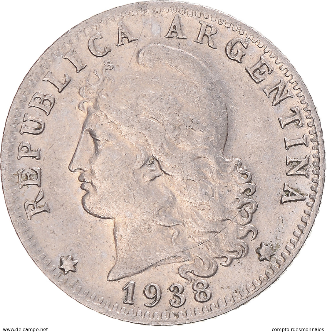 Monnaie, Argentine, 20 Centavos, 1938 - Argentinië