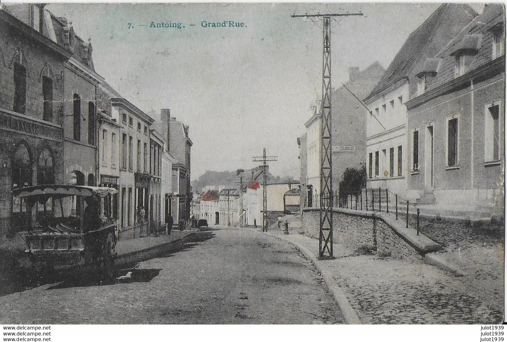 AA+   ANTOING ..-- Grand ' Rue .   . 1924 Vers SENSENRUTH ( Mme Veuve BLONDLET ) . Vverso . - Antoing