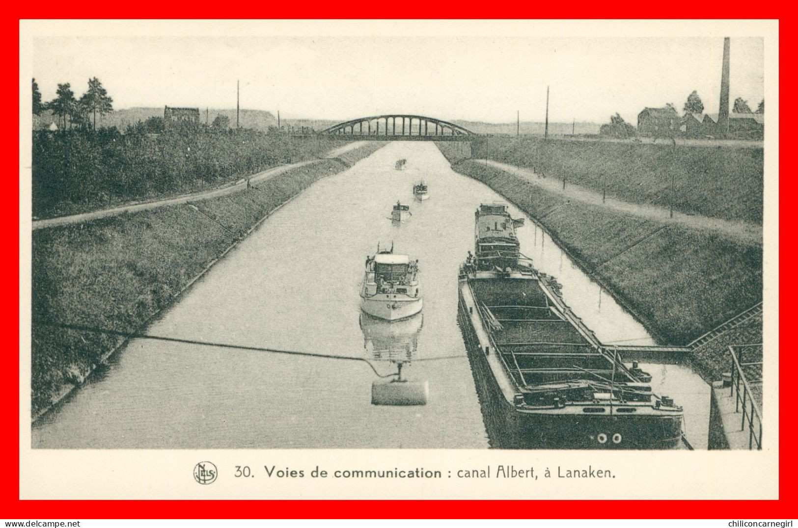 * LANAKEN - Voies De Communication - Canal Albert - Péniche - Coll. Paysages Belges 3e Série - 30 - Edit. NELS - Lanaken