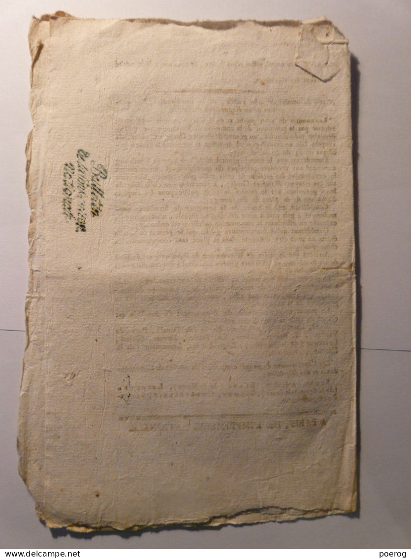 SUPPLEMENT BULLETIN CONVENTION NATIONALE 1795 - HOSPICE DU GROS CAILLOU - DESTITUTION DU MAIRE DE STRASBOURG - QUIBERON - Gesetze & Erlasse