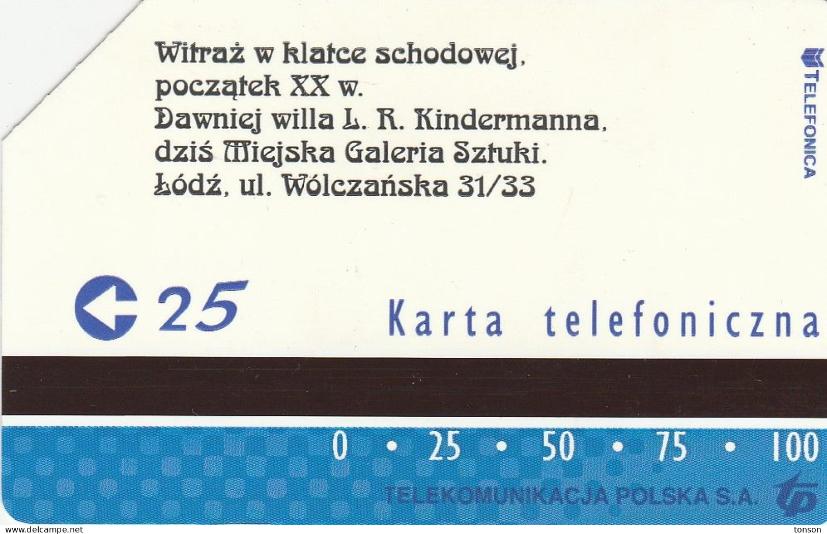 Poland, 0831, Lodz's Stained Galsses, 6 - Back Blue, Only 30.000 Issued, 2 Scans - Pologne