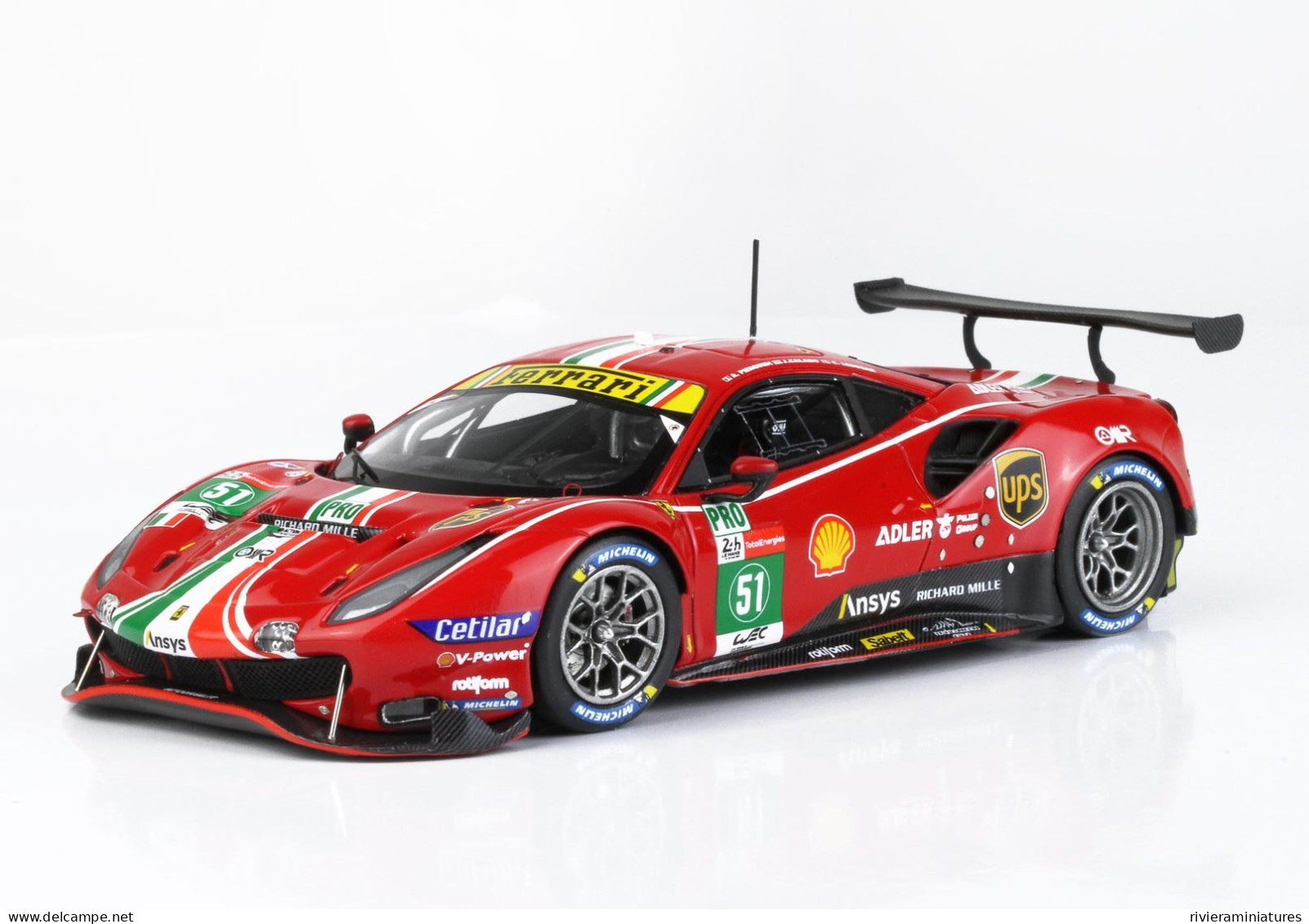 BBR - FERRARI 488 GTE - #51 Winner GTE PRO 24 Heures Du Mans 2021 - BBRC266A - 1/43 - BBR