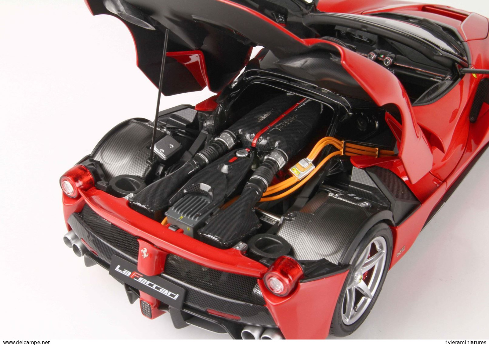 BBR - FERRARI  LaFerrari Aperta - Rosso Corsa - DIE CAST - BBR182231 - 1/18 - Autres & Non Classés