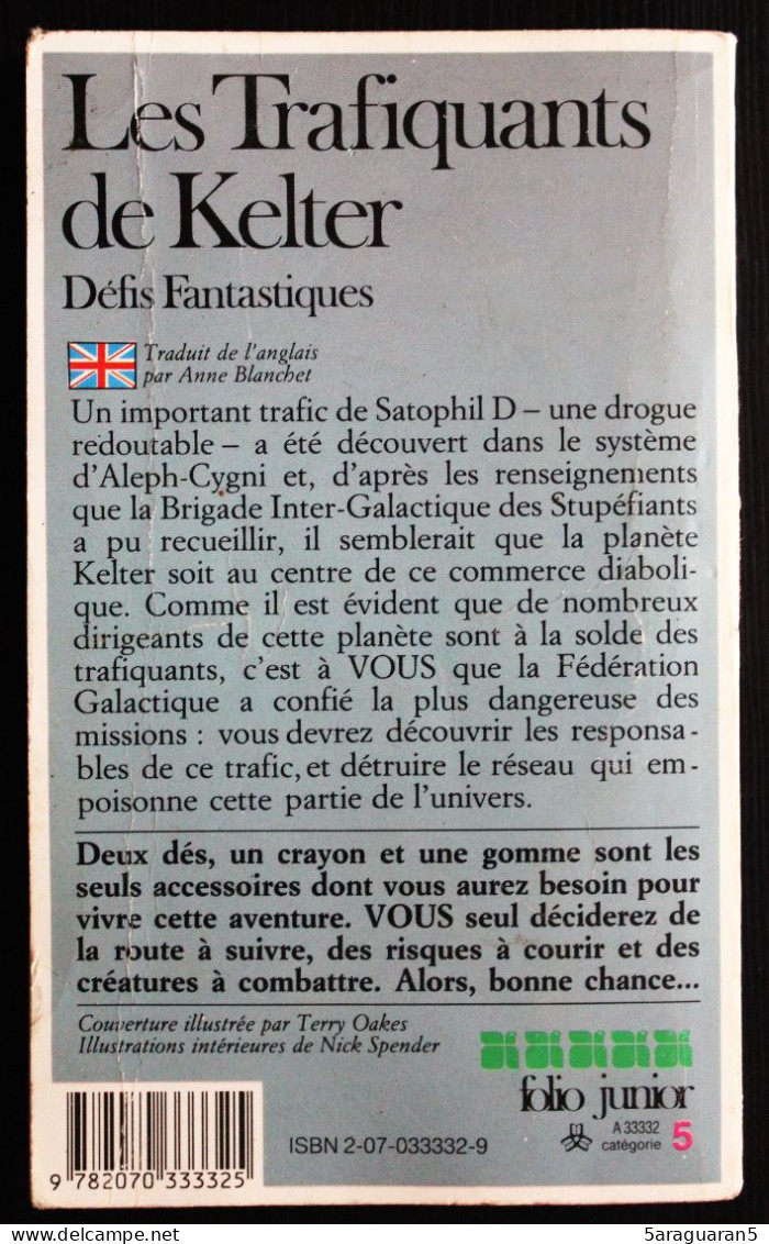 LDVELH - DEFIS FANTASTIQUES - 15 - Les Trafiquants De Kelter - Gallimard 1986 - Andere & Zonder Classificatie