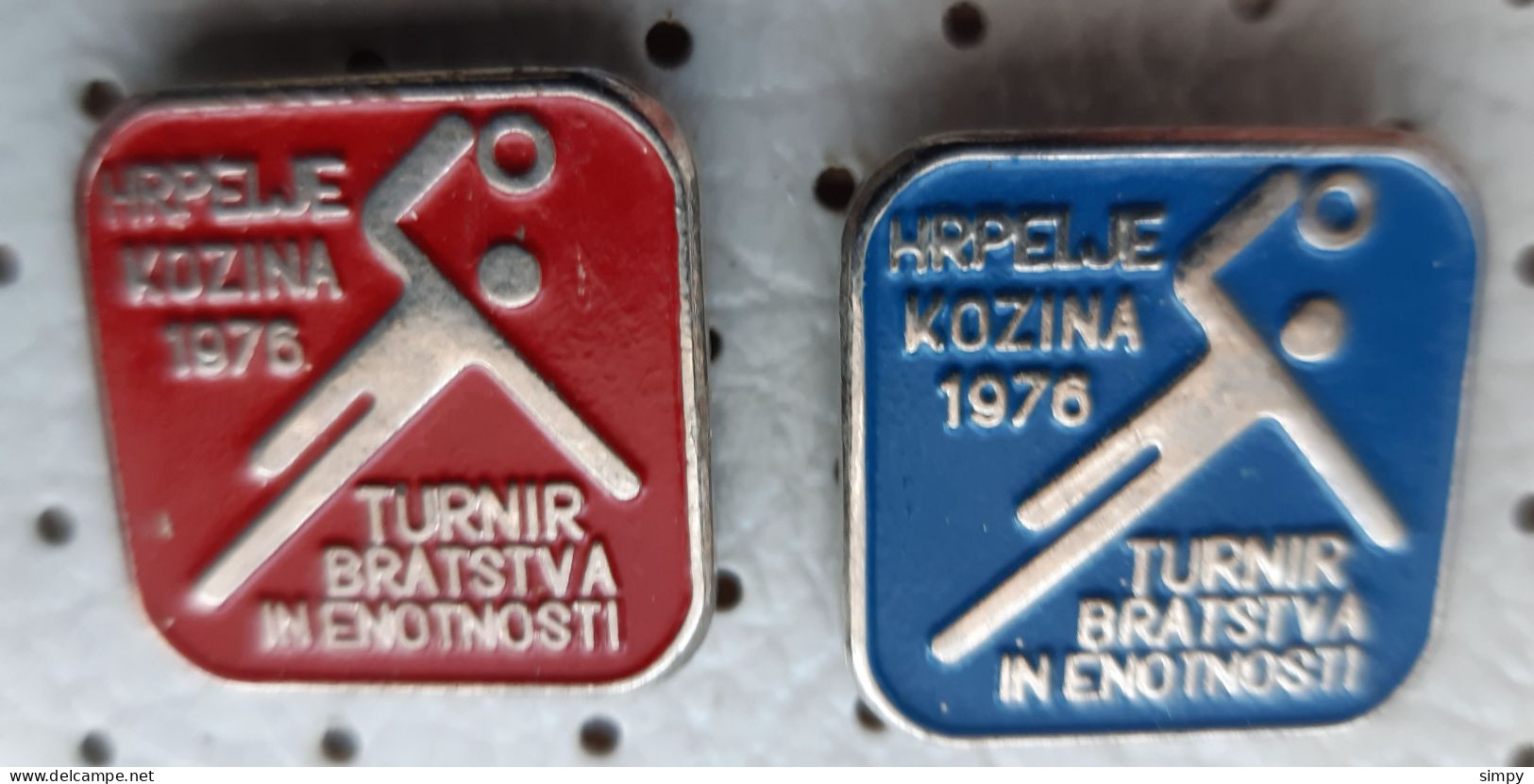 Handball Tournament Bratstva In Enotnosti  Hrpelje Kozina 1976 Slovenia Ex Yugoslavia Pins - Handball