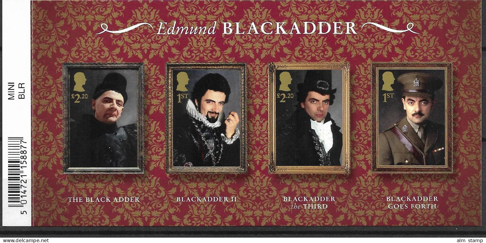 2023 Großbritannien Mi. Bl.  **MNH    Blackadder - Ungebraucht