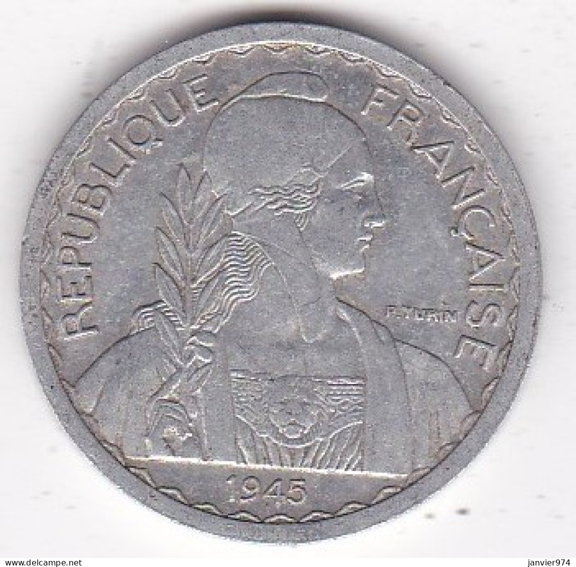 Indochine Française. 20 Cent 1945 B Beaumont Le Roger.. Aluminium, Lec# 252 - Französisch-Indochina