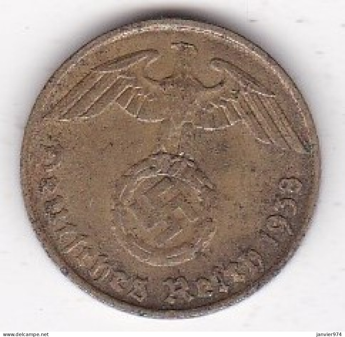 5 Reichspfennig 1938 D MUNICH. En Bronze-aluminium. - 5 Reichspfennig