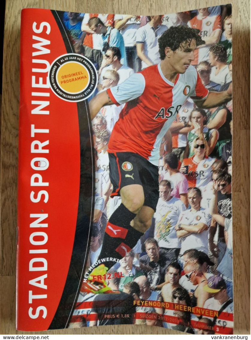 Programme Feyenoord - SC Heerenveen - 18.8.2012 - Eredivisie - Holland - Programm - Football - Boeken