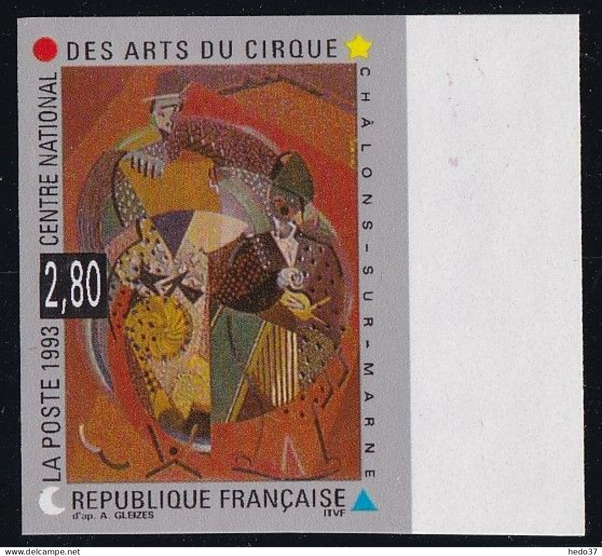 France N°2833 - Non Dentelé - Neuf ** Sans Charnière - TB - 1991-2000