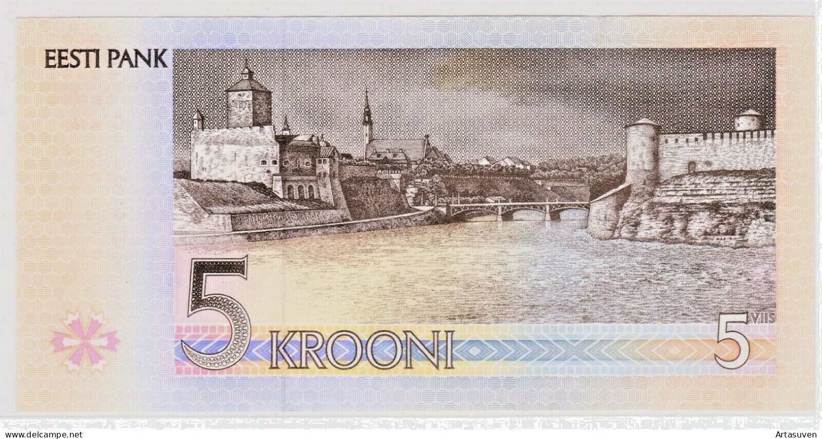 ESTONIA (P -76a) 5 Krooni 1994 High Grade Paper Money Banknote Estland - Estonia