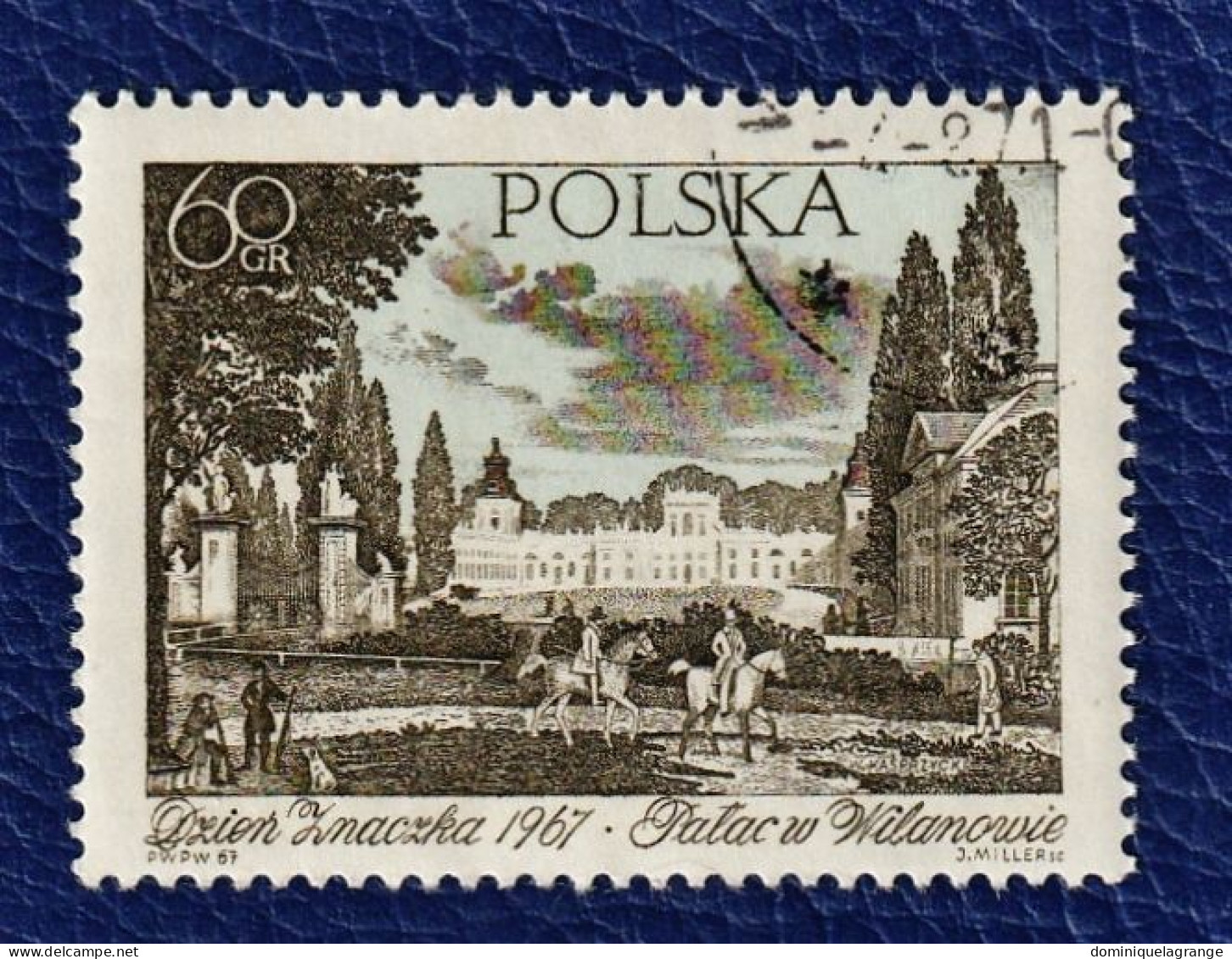 8 timbres de Pologne "villes et monuments" de 1960 à 1977