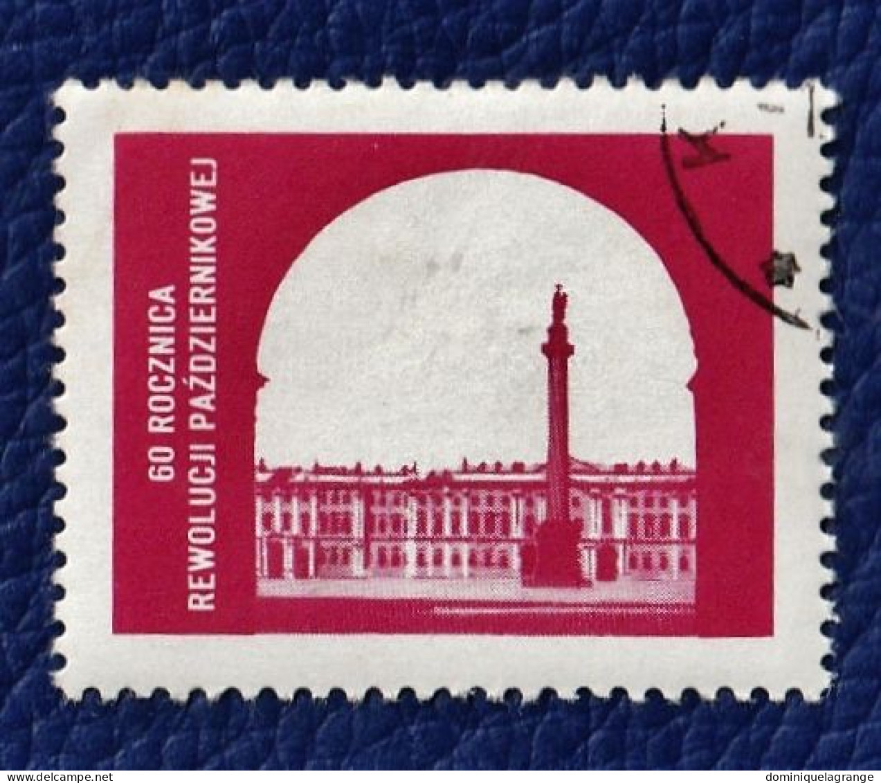 8 timbres de Pologne "villes et monuments" de 1960 à 1977