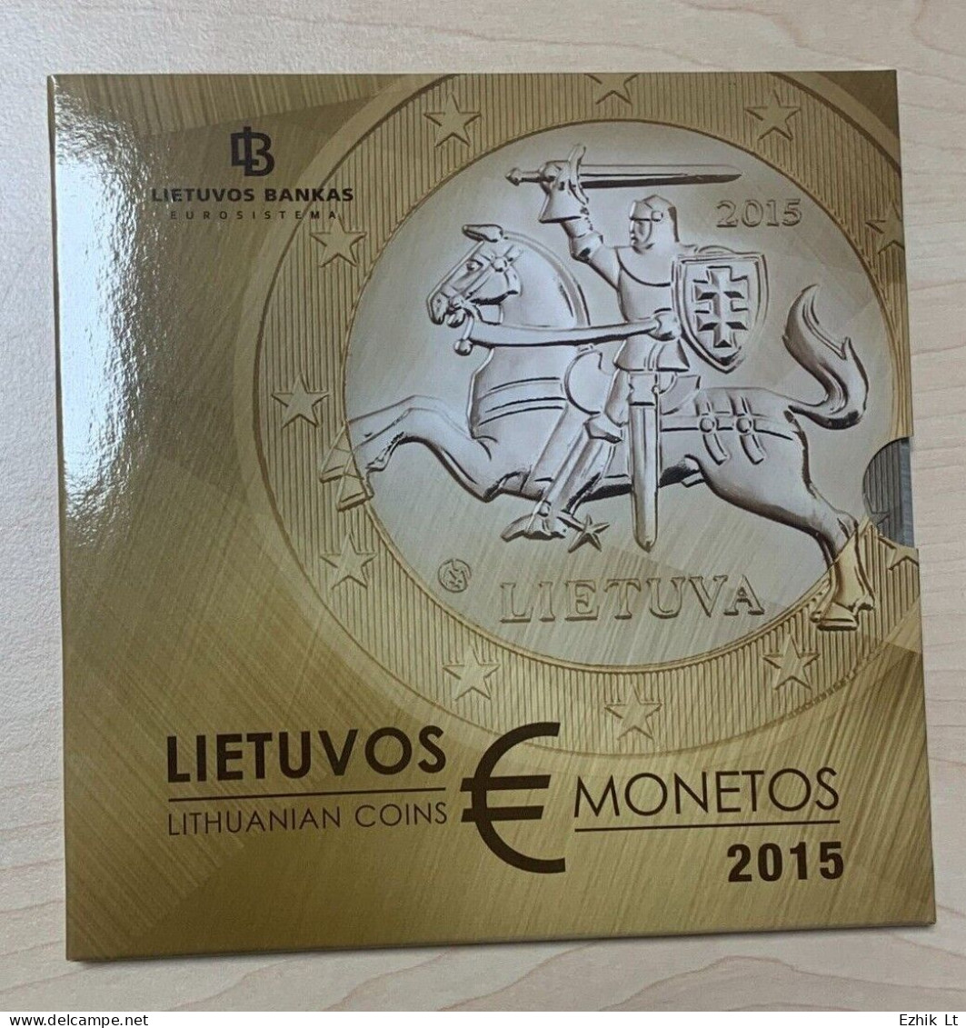 LITHUANIA 2015 UNC/BU Mint 8 COIN Set 1 Cent - 2 EUR. First Euro Set! KM#205-212 - Lituanie