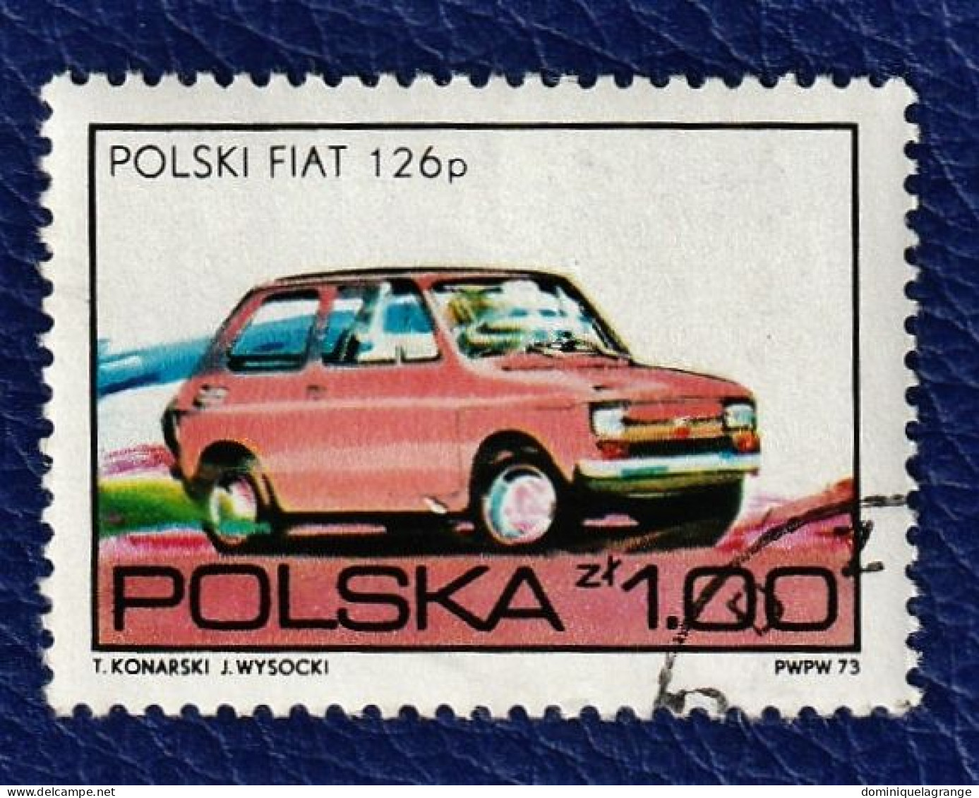 10 Timbres De Pologne "automobiles" De 1973 à 1980 - Collections