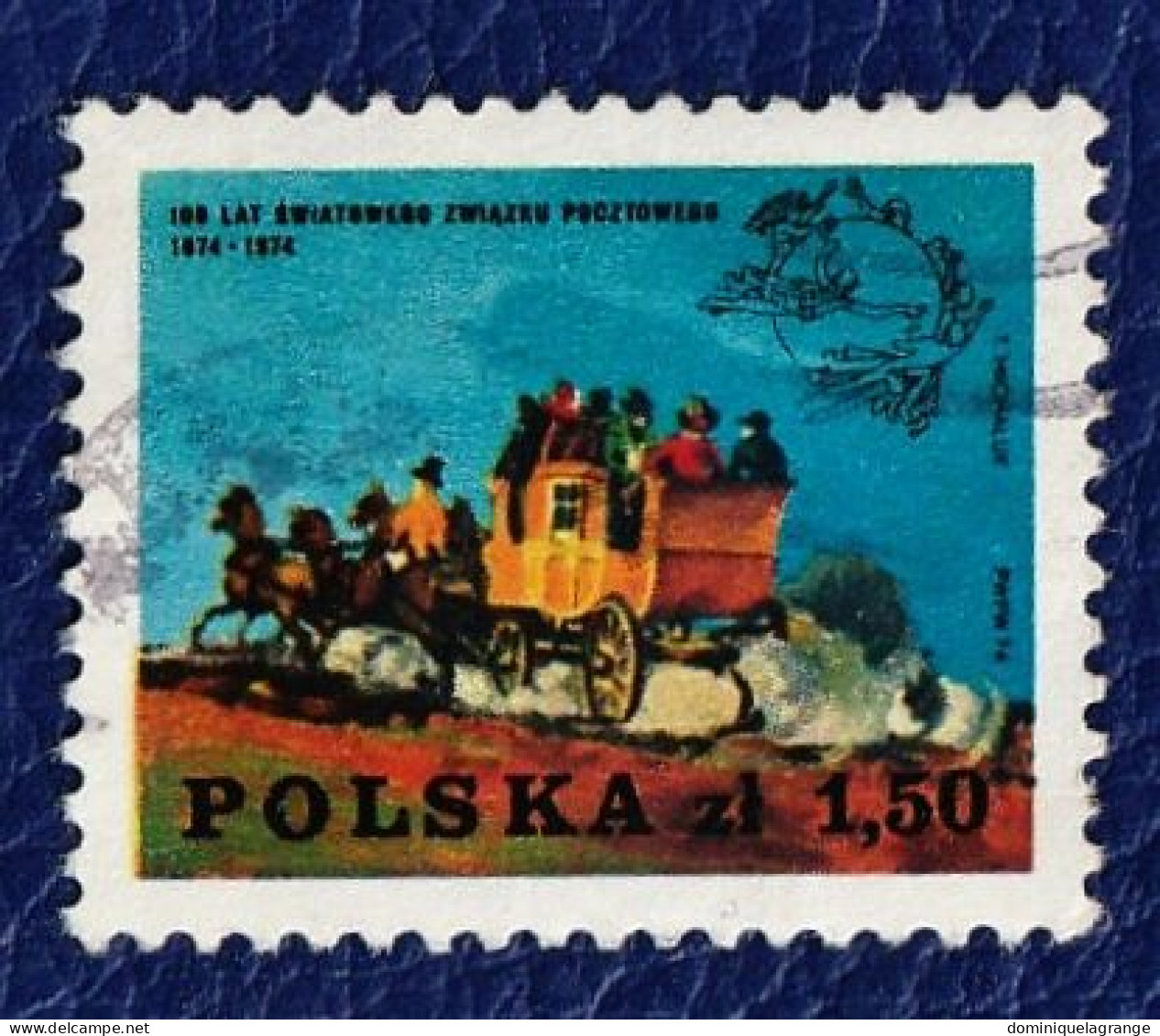 10 timbres de Pologne "automobiles" de 1973 à 1980