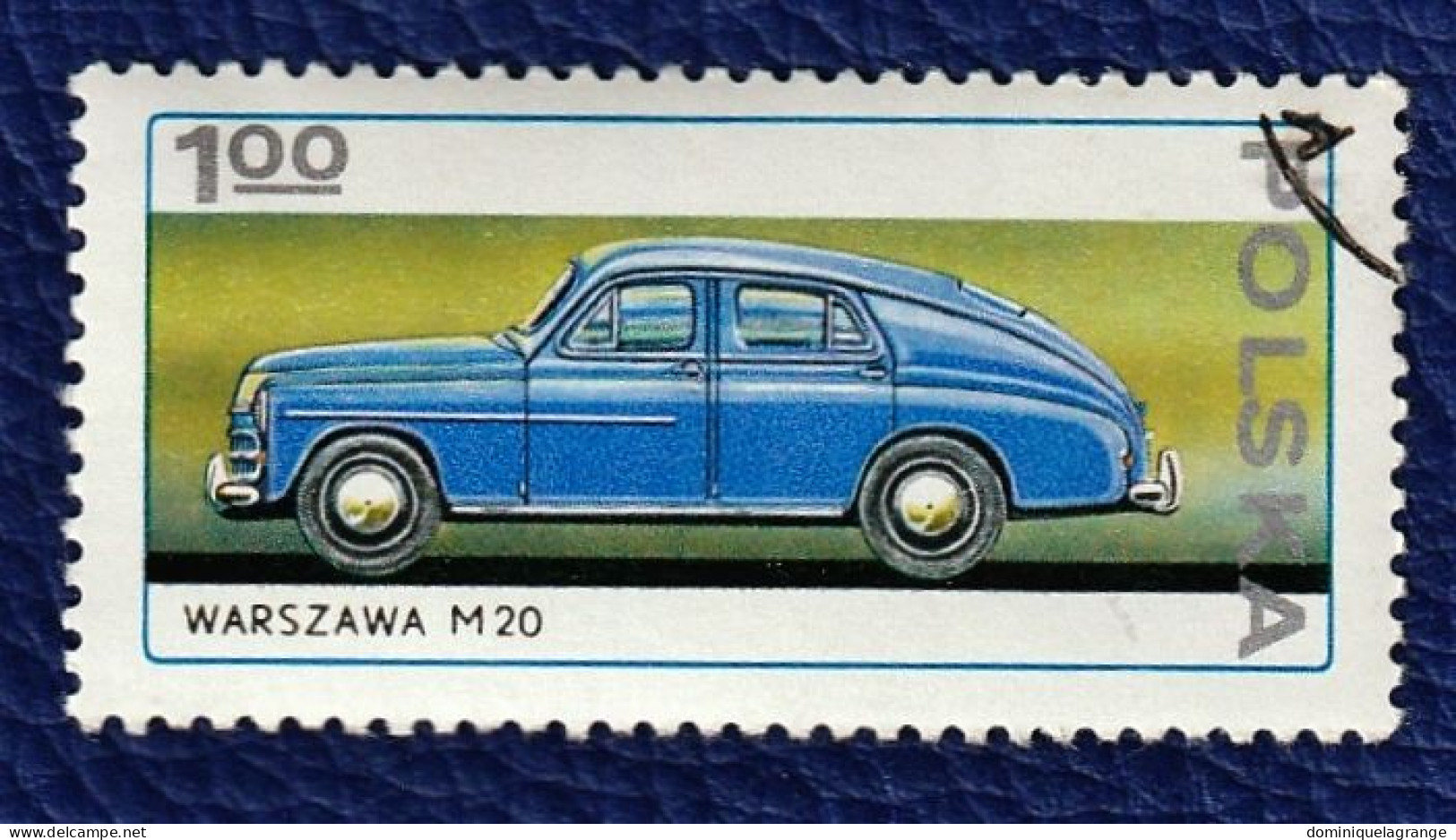 10 timbres de Pologne "automobiles" de 1973 à 1980