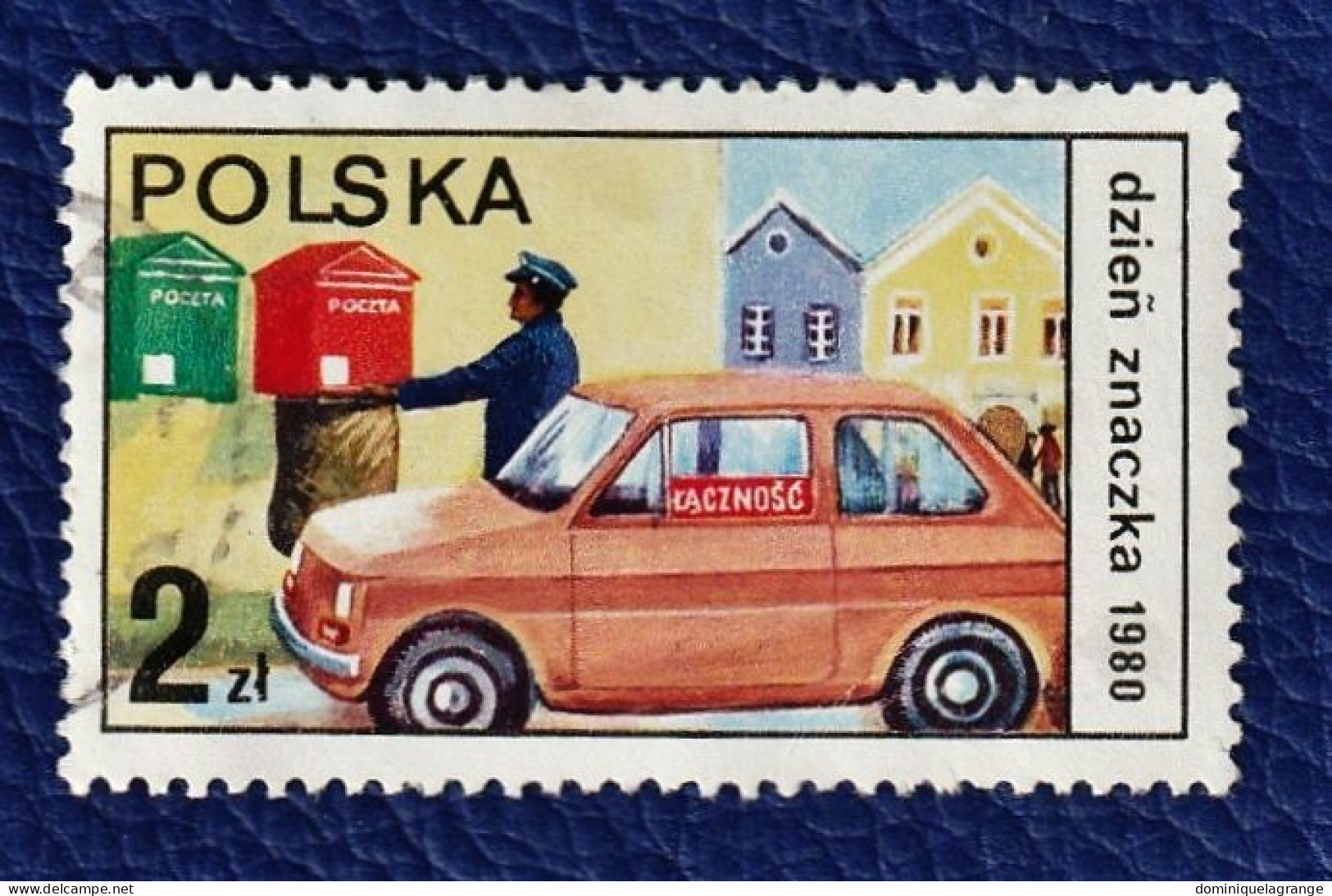 10 timbres de Pologne "automobiles" de 1973 à 1980