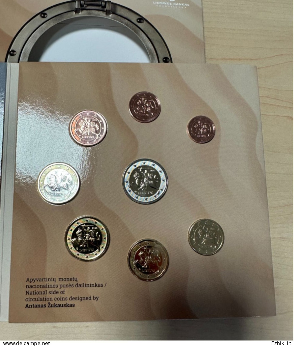 LITHUANIA 2023 Official BU Mint COIN Set 1 Cent - 2 EUR. 8 Coins Total. NEW! - Lithuania