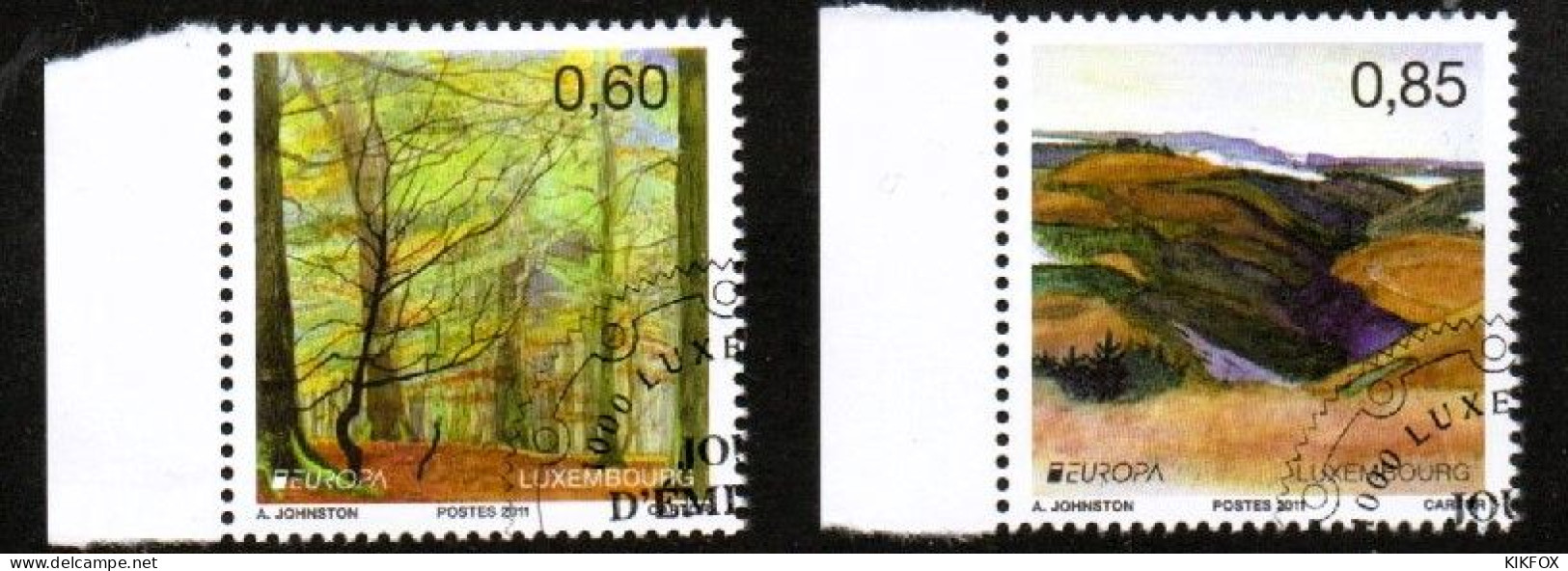 LUXEMBOURG, LUXEMBURG 2011, MI 1904 - 1905  EUROPA, DER WALD, ESST GESTEMPELT, OBLITERE - Used Stamps