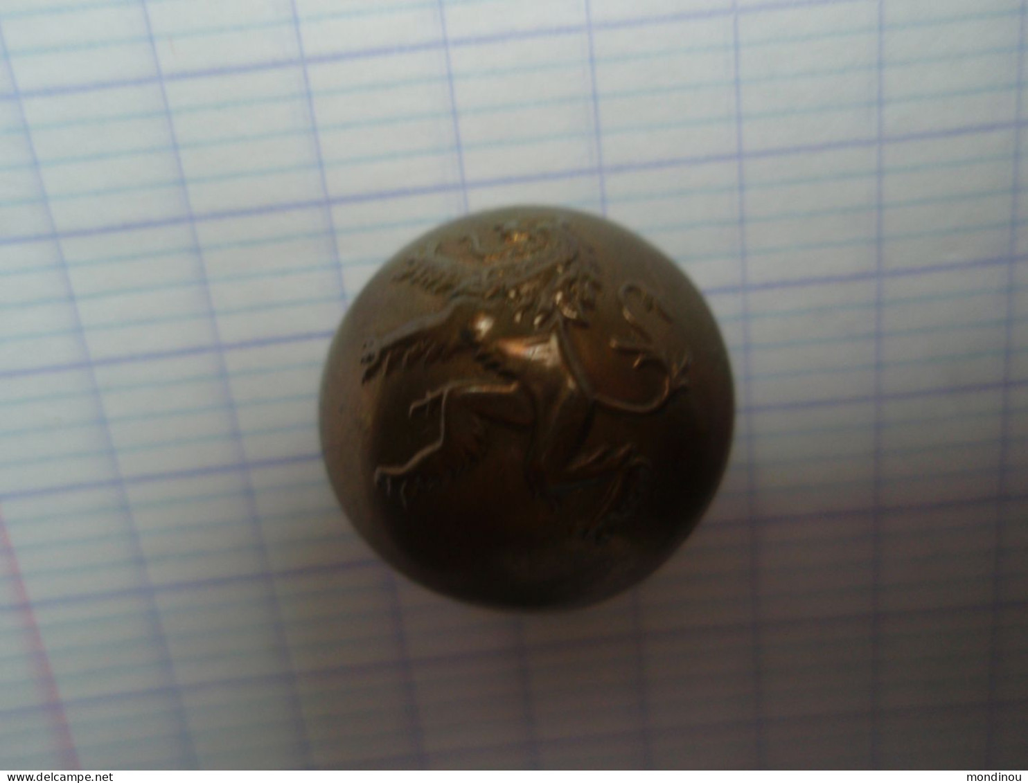 Bouton : Lion Des Flandres - Laiton, Fer -  23 Mm - Qualitat Hotefine - Buttons