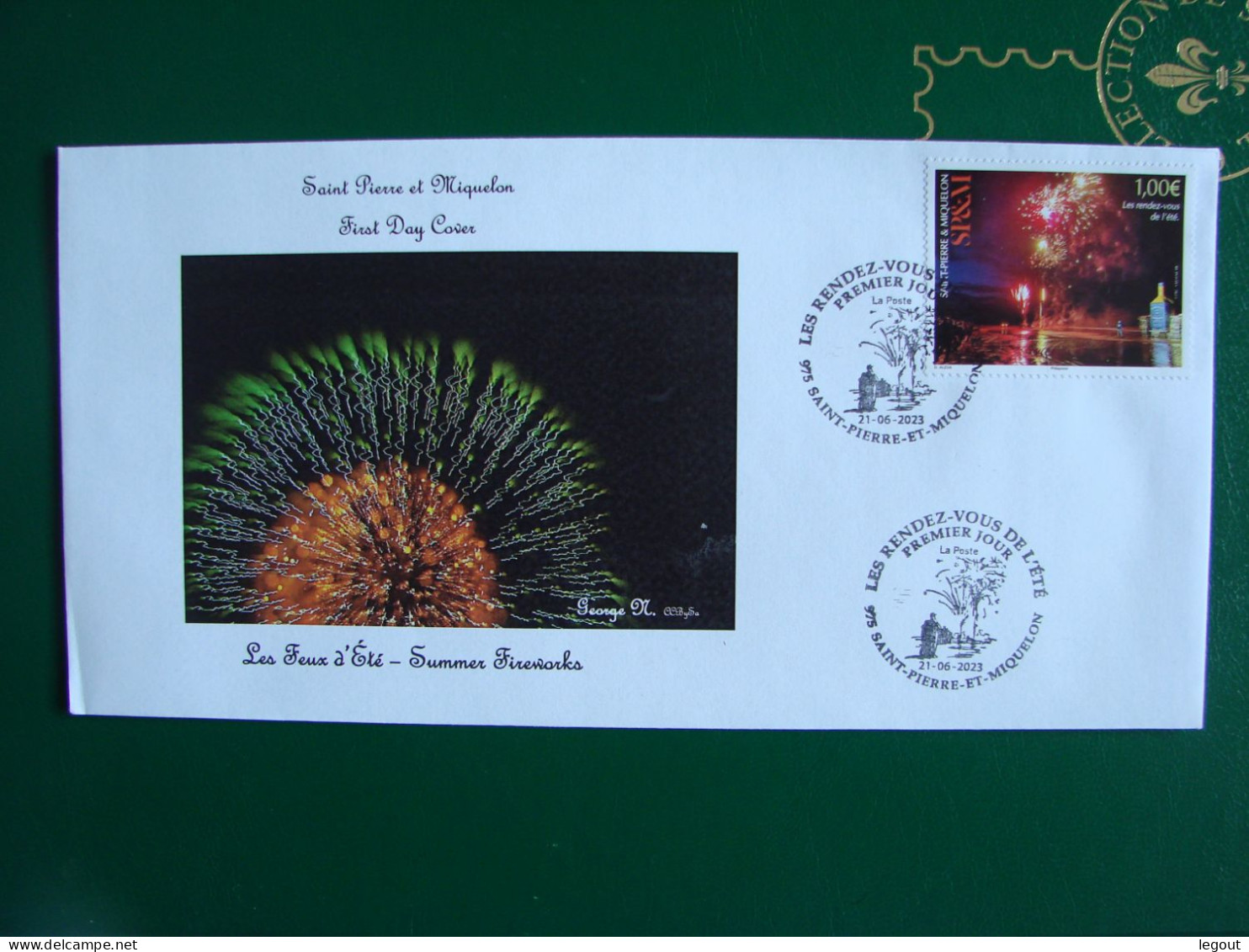 SPM/SAINT PIERRE ET MIQUELON FDC/1ER JOUR "FEUX D'ARTIFICE D'ETE" - 2023 - FDC