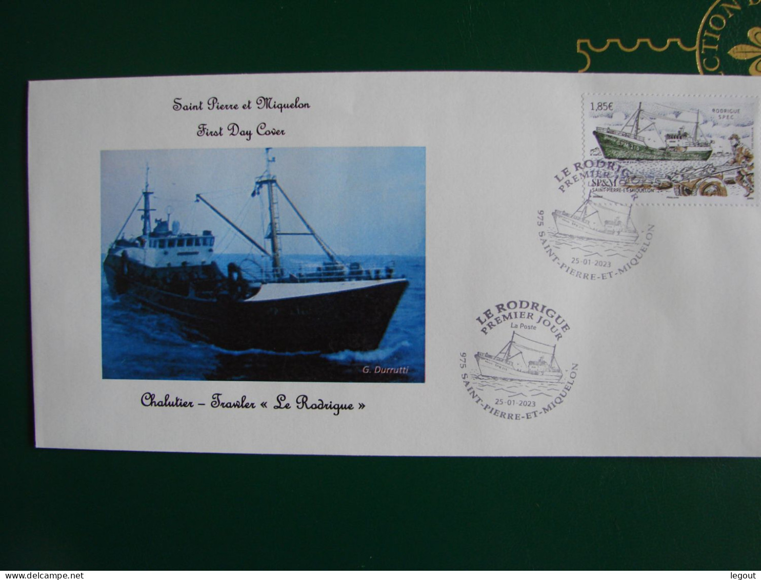 SPM/SAINT PIERRE ET MIQUELON FDC LE CHALUTIER "LE RODRIGUE" 2023 - FDC