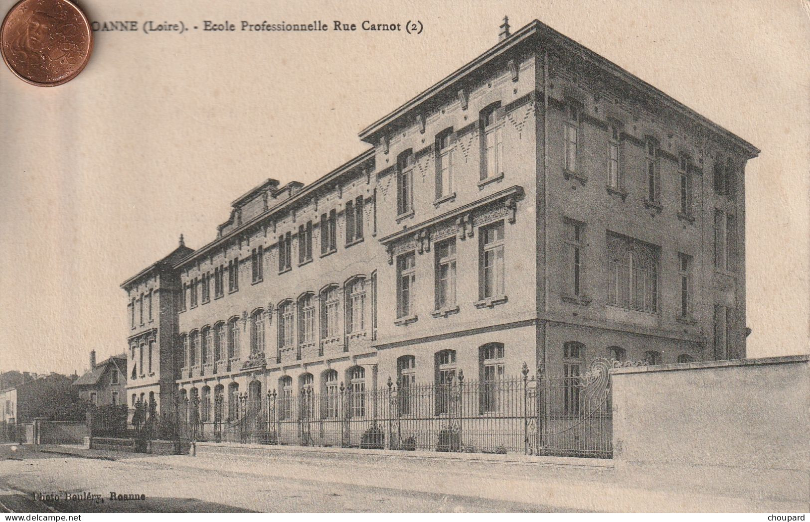 42 - Carte Postale Ancienne De  ROANNE   Ecole Professionnelle  Rue Carnot - Roanne