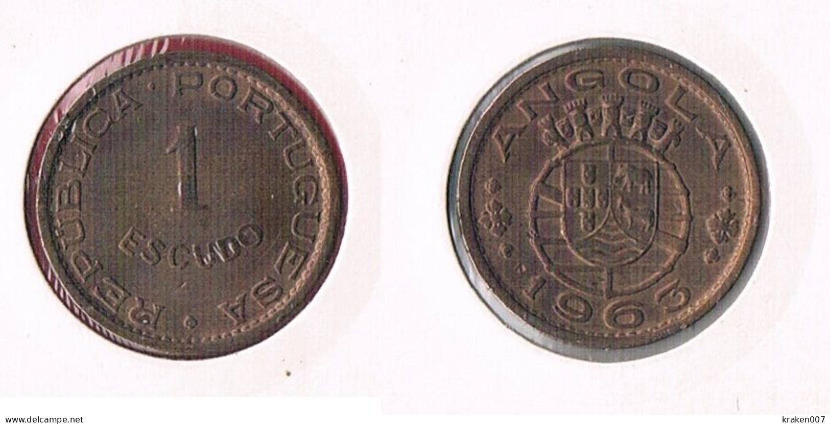 Angola 1 Escudo  1963 - Angola