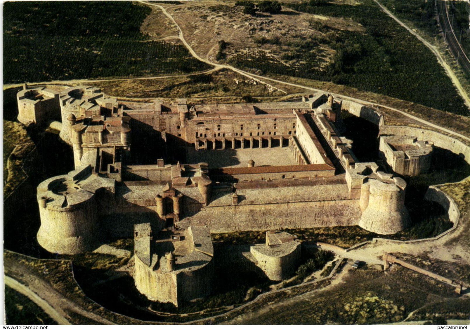 SALSES - LE CHATEAU FORT VU DU CIEL - Salses