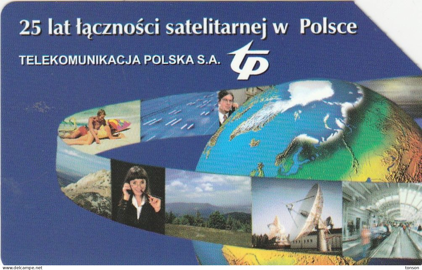 Poland, 0838, Satellite Connection, Only 65.500 Issued, 2 Scans - Pologne