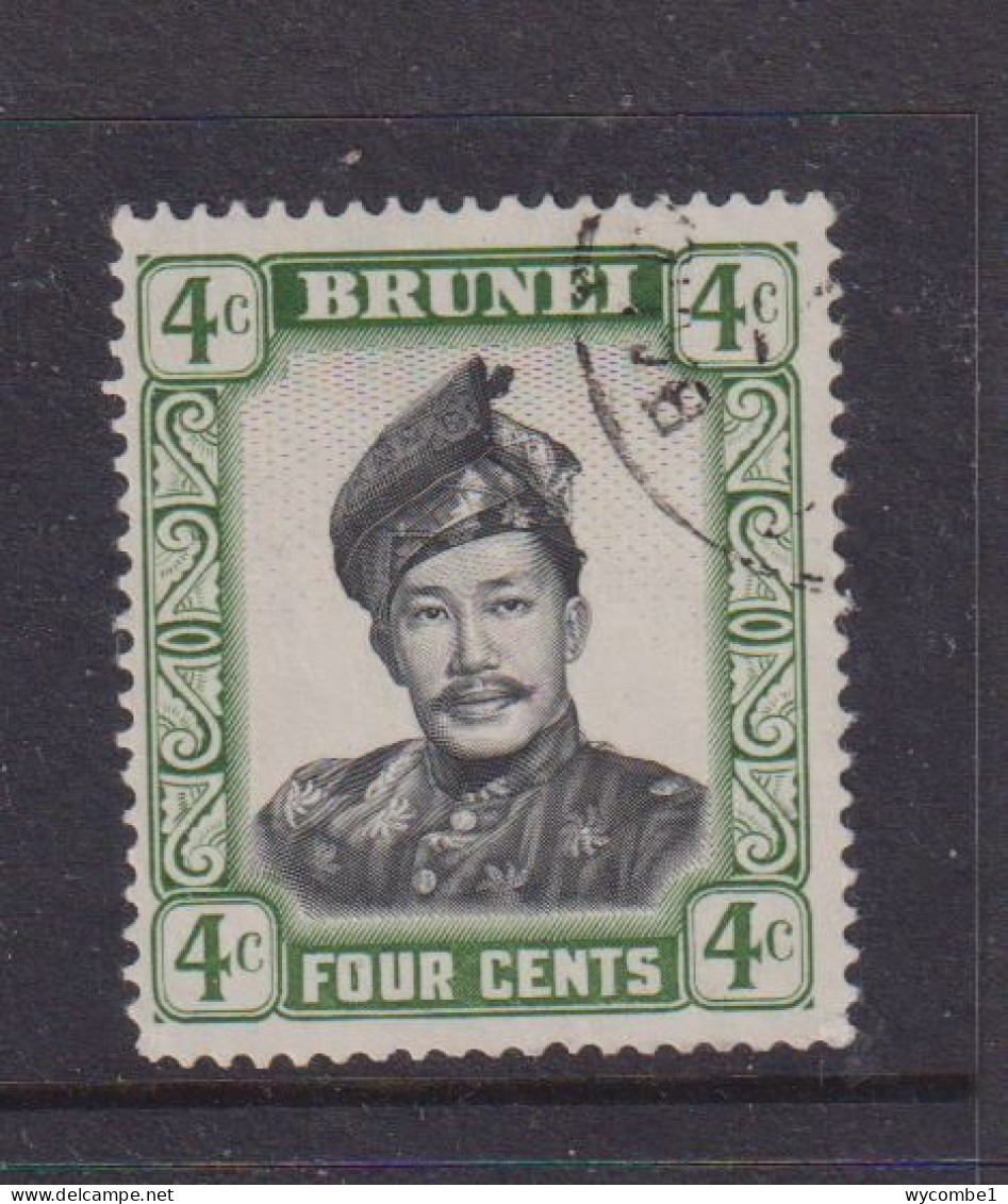 BRUNEI - 1952+ Sultan Omar Ali Saifuddin 4c Used As Scan - Brunei (...-1984)