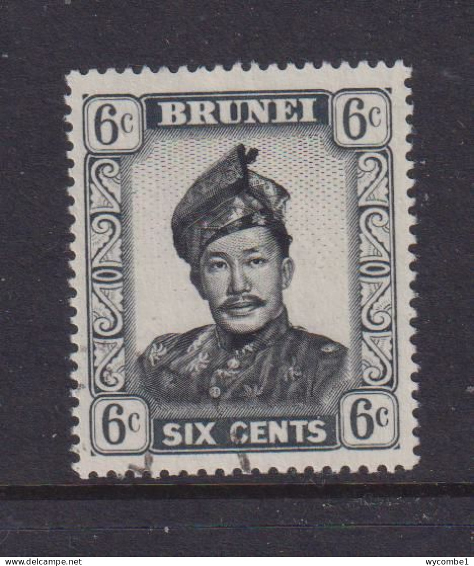 BRUNEI - 1952+ Sultan Omar Ali Saifuddin 6c Used As Scan - Brunei (...-1984)