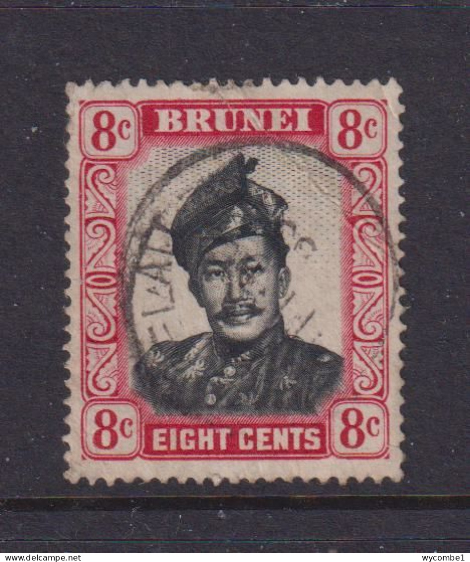 BRUNEI - 1952+ Sultan Omar Ali Saifuddin 8c Used As Scan - Brunei (...-1984)