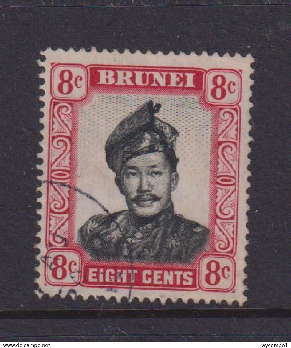 BRUNEI - 1952+ Sultan Omar Ali Saifuddin 8c Used As Scan - Brunei (...-1984)