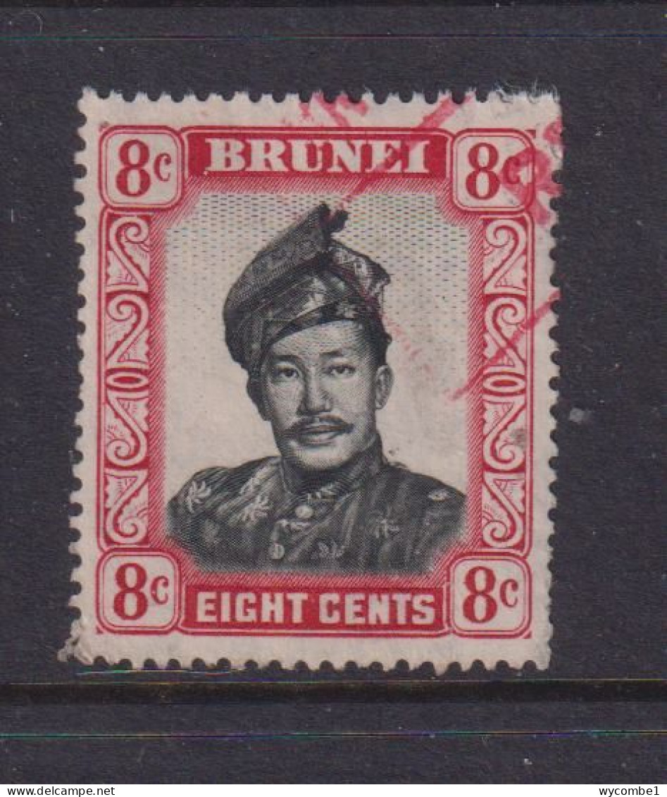 BRUNEI - 1952+ Sultan Omar Ali Saifuddin 8c Used As Scan - Brunei (...-1984)