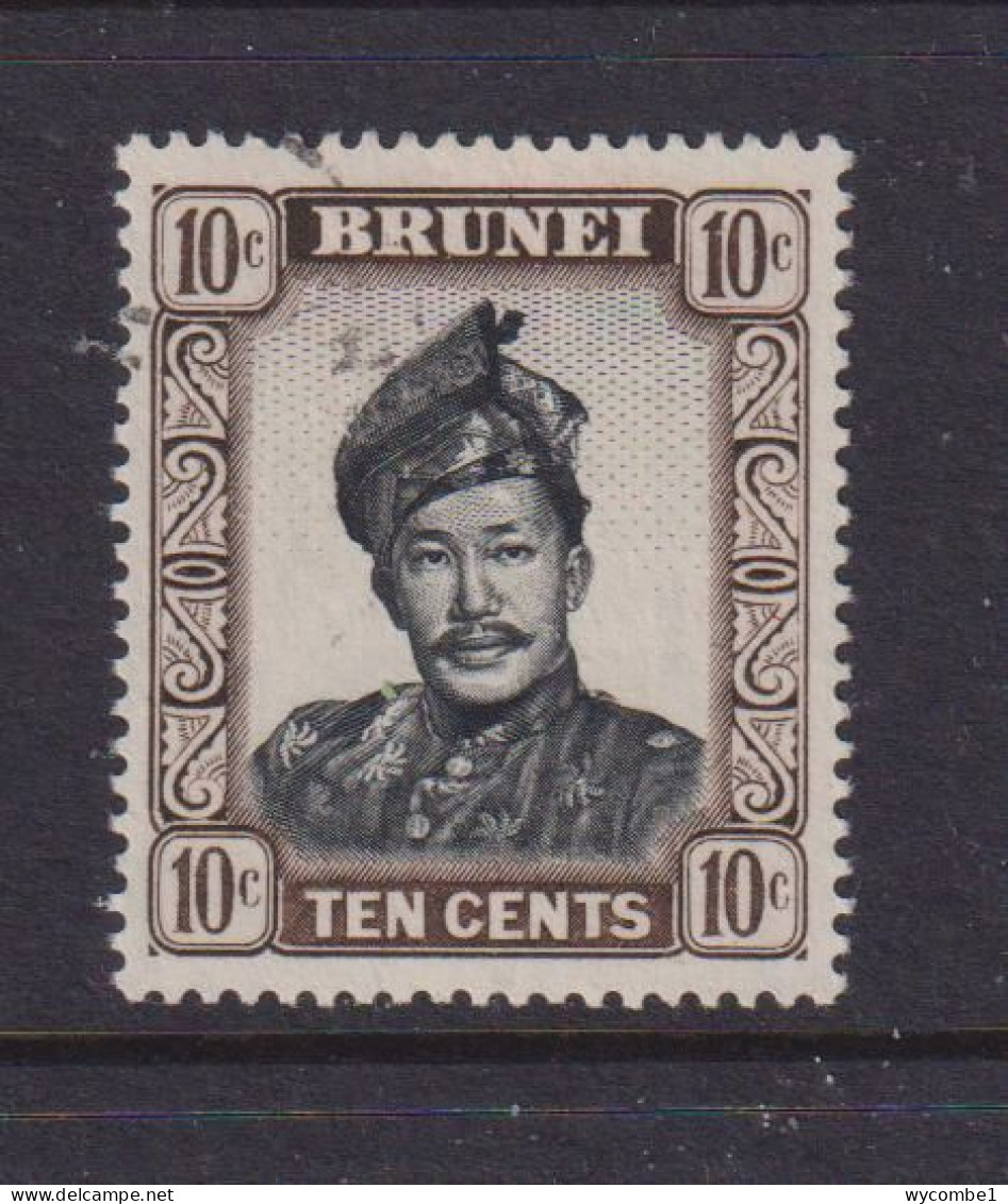 BRUNEI - 1952+ Sultan Omar Ali Saifuddin 10c Used As Scan - Brunei (...-1984)