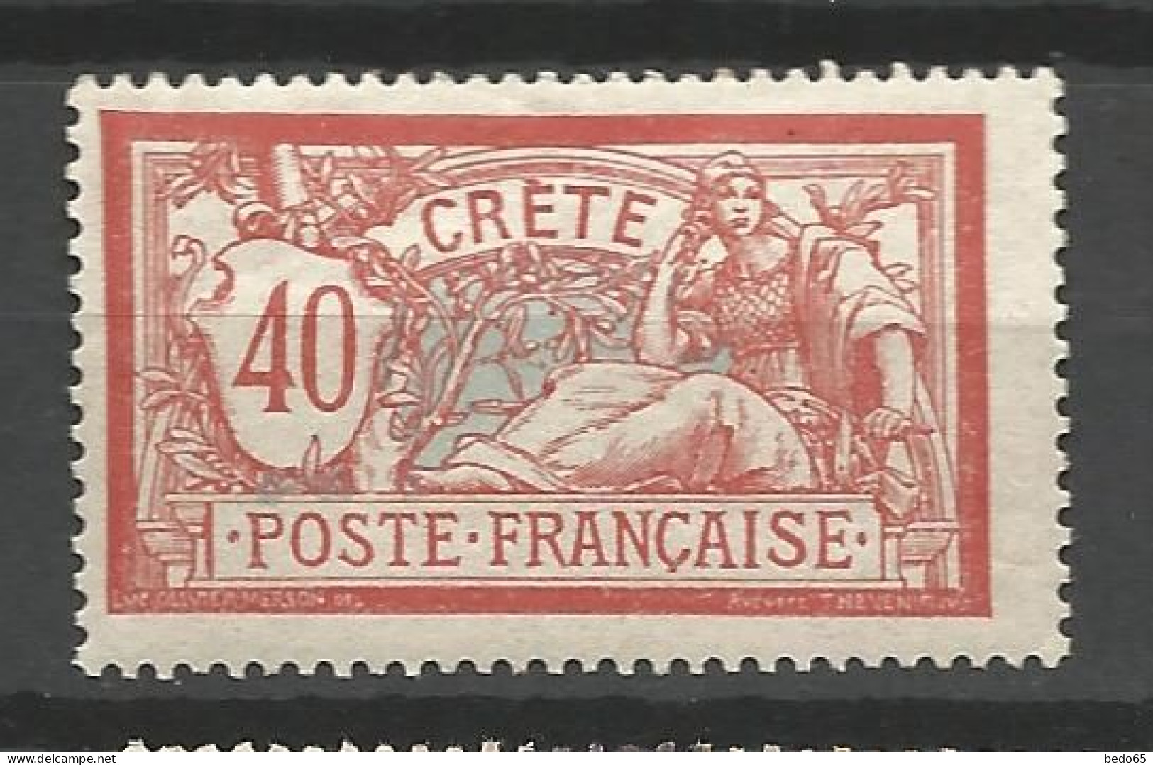 CRETE N° 11  NEUF* LEGERE TRACE CHARNIERE / Hinge  / MH - Unused Stamps