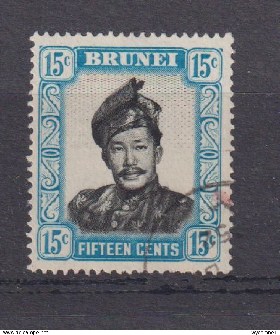 BRUNEI - 1952+ Sultan Omar Ali Saifuddin 15c Used As Scan - Brunei (...-1984)