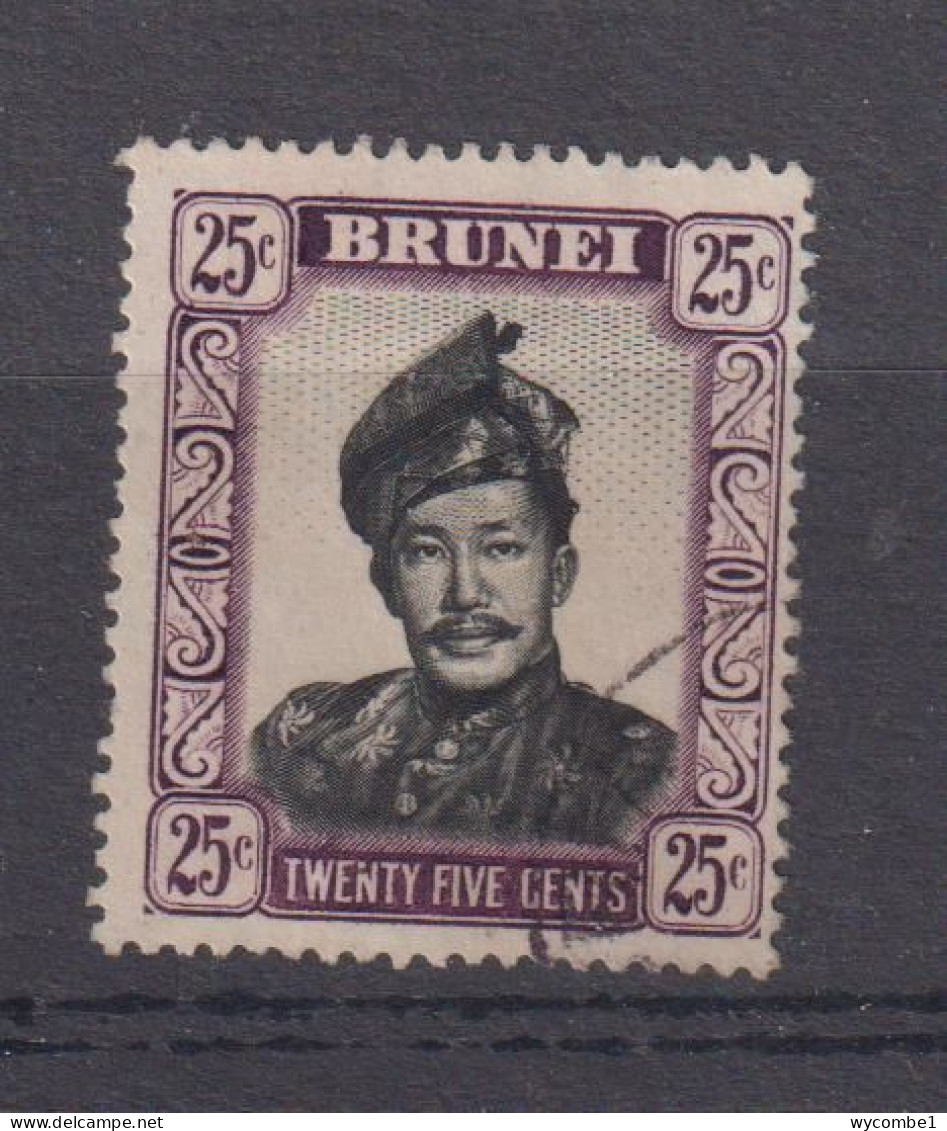 BRUNEI - 1952+ Sultan Omar Ali Saifuddin 25c Used As Scan - Brunei (...-1984)