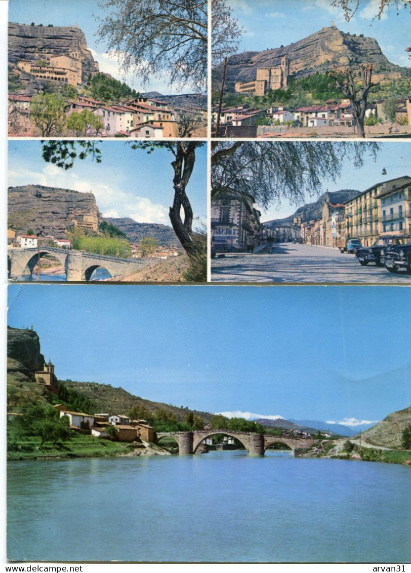 G R A U S  -  LOTE De 2 SEMIMODERNAS POSTALES - - Huesca