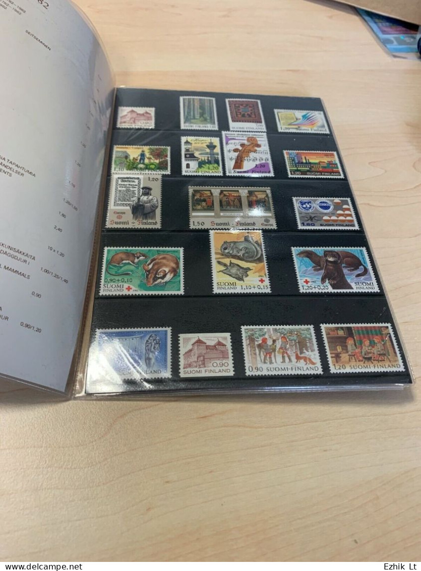 FINLAND 1982 Official Year Book SET MNH Mint.19 Stamps + Booklet! Mi# 891 - 917 - Volledig Jaar