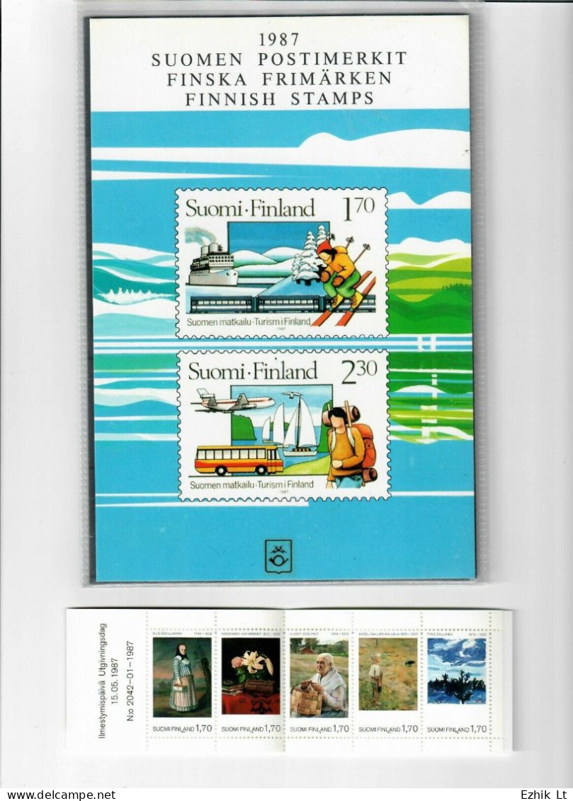 FINLAND 1987 Official Year Book SET MNH Mint. 20+Block+Booklet Mi# 1008II - 1034 - Années Complètes