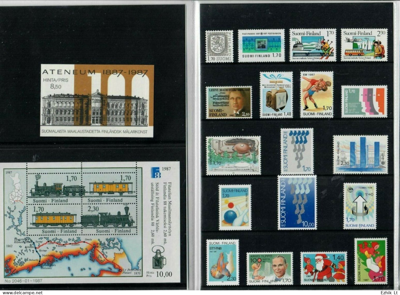 FINLAND 1987 Official Year Book SET MNH Mint. 20+Block+Booklet Mi# 1008II - 1034 - Full Years