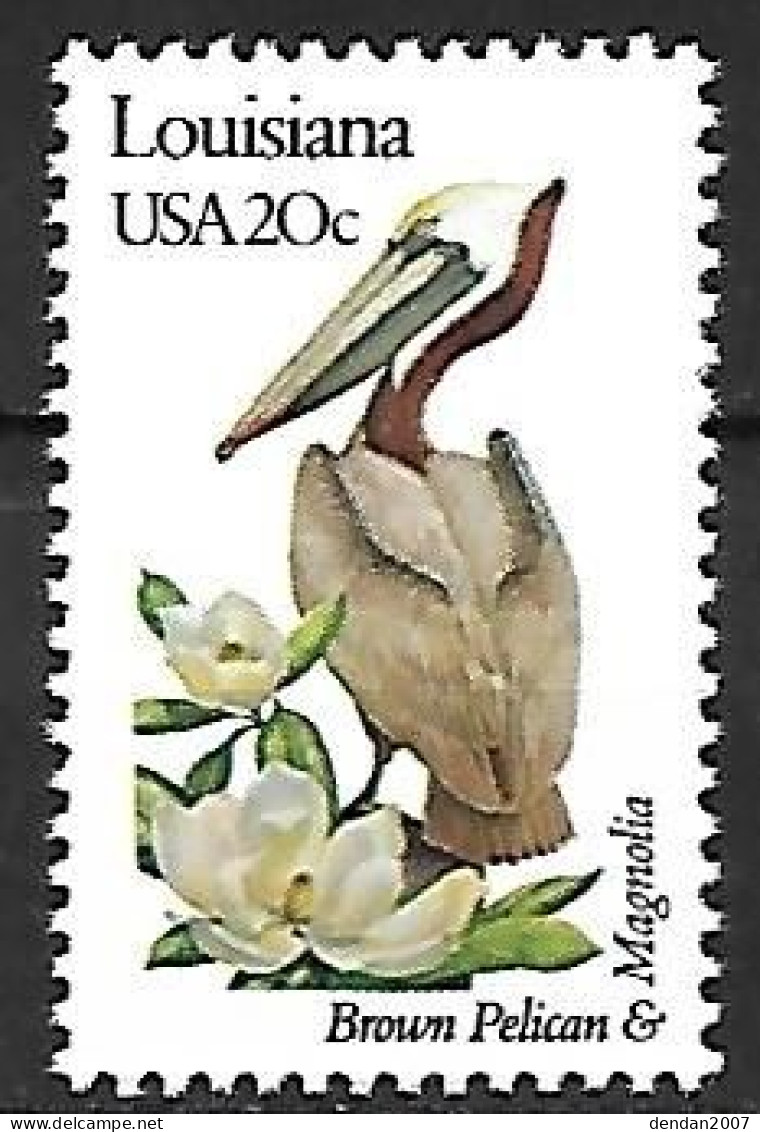 USA  - MNH ** (emmision Without Gum) 1982 :  Brown Pelican -   Pelecanus Occidentalis - Pelicans