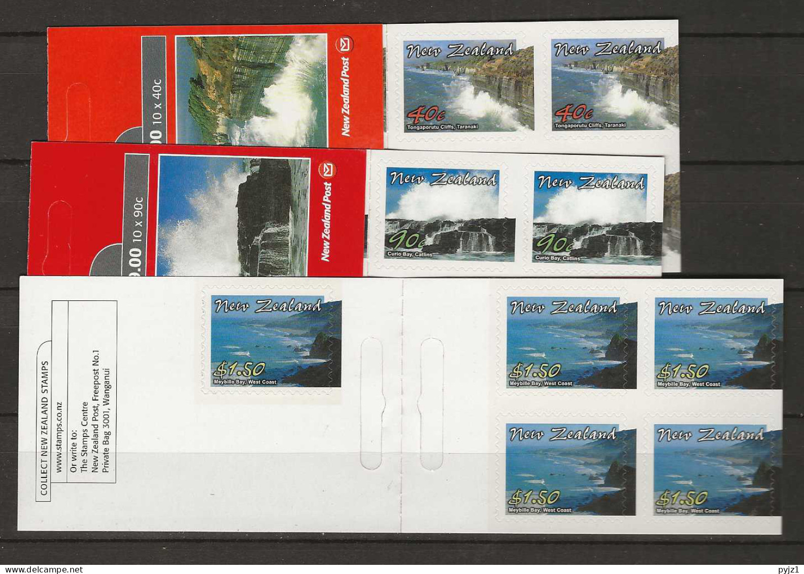 2002 MNH New Zealand Booklet Mi 2010-12 Postfris** - Postzegelboekjes