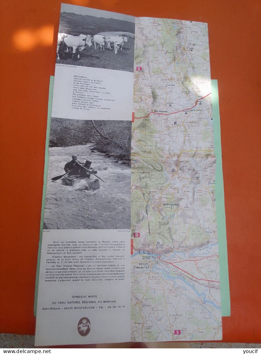 Cartes Ign Du Parc Naturel Regional Du Morvan - 1987